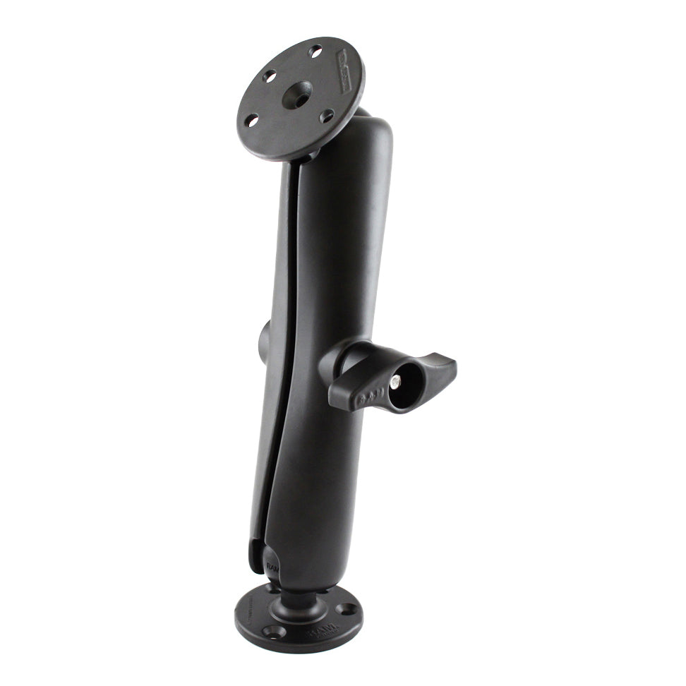 RAM® double ball holder with two large round plates - D size long