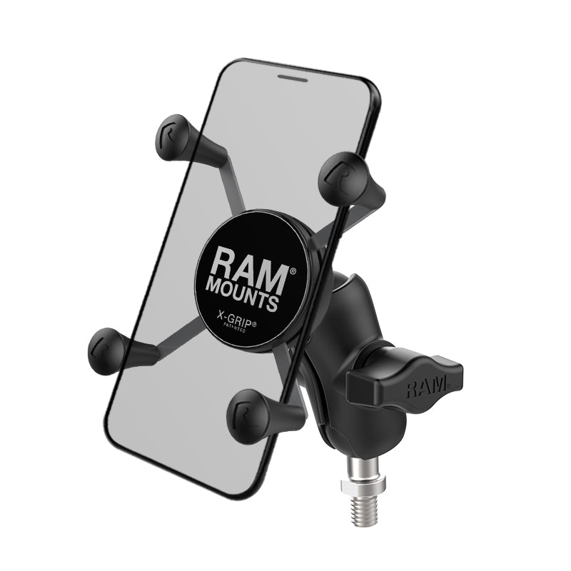 RAM® X-Grip® telefoonhouder met 3/8"-16 draadkogelbasis