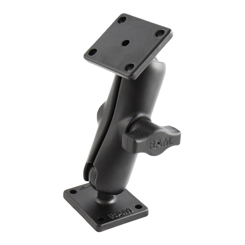 RAM® dubbele kogel-inschroefhouder met rechthoekige AMPS-platen – medium