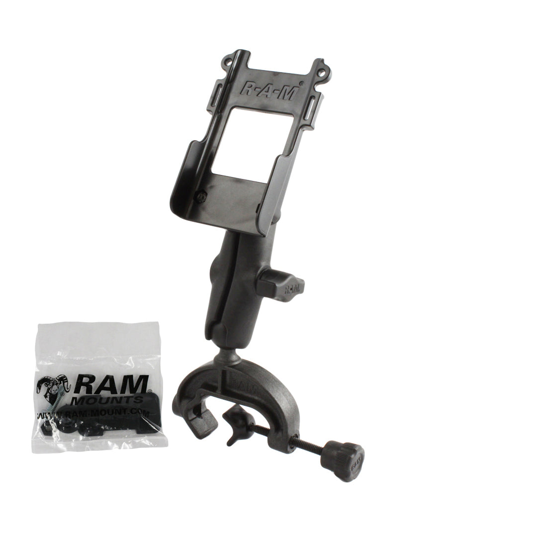 RAM® composiet yoke-klemhouder met universele riemclip-houder