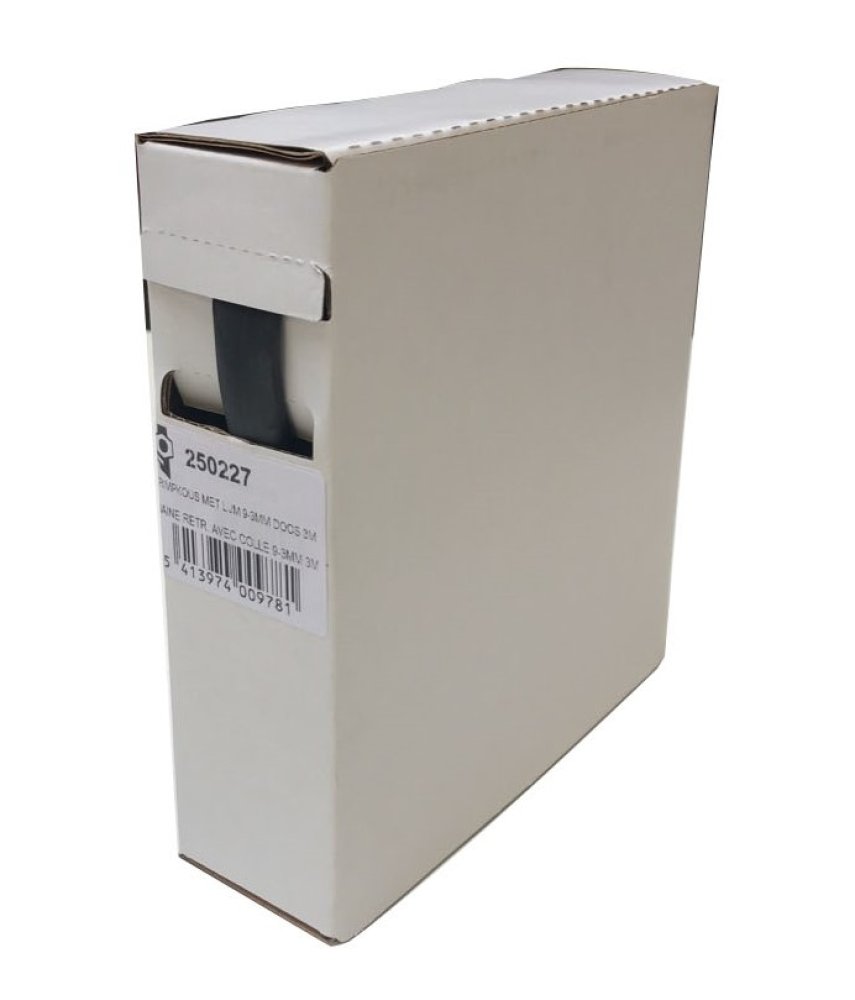 Gaine thermorétractable avec colle 9-3mm 3m