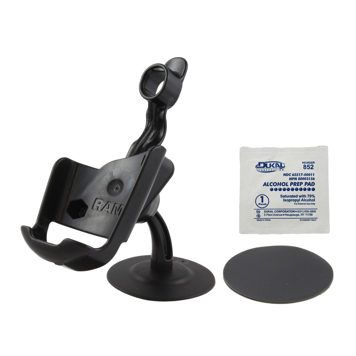 RAM® Lil Buddy™ zelfklevende dashboardhouder voor Garmin Astro 220, GPS 60 + meer