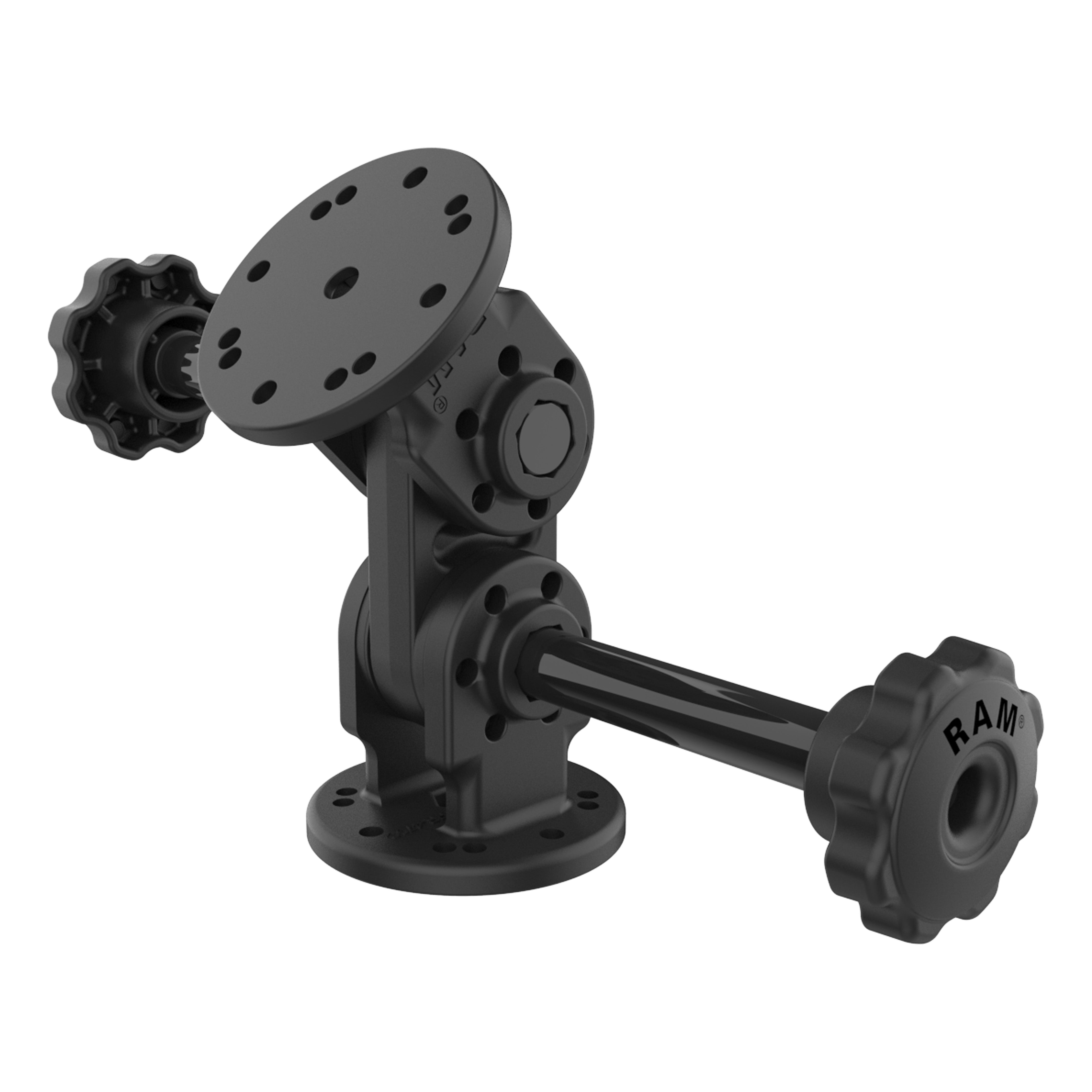 RAM® dubbel rak lutningshållare med knop
