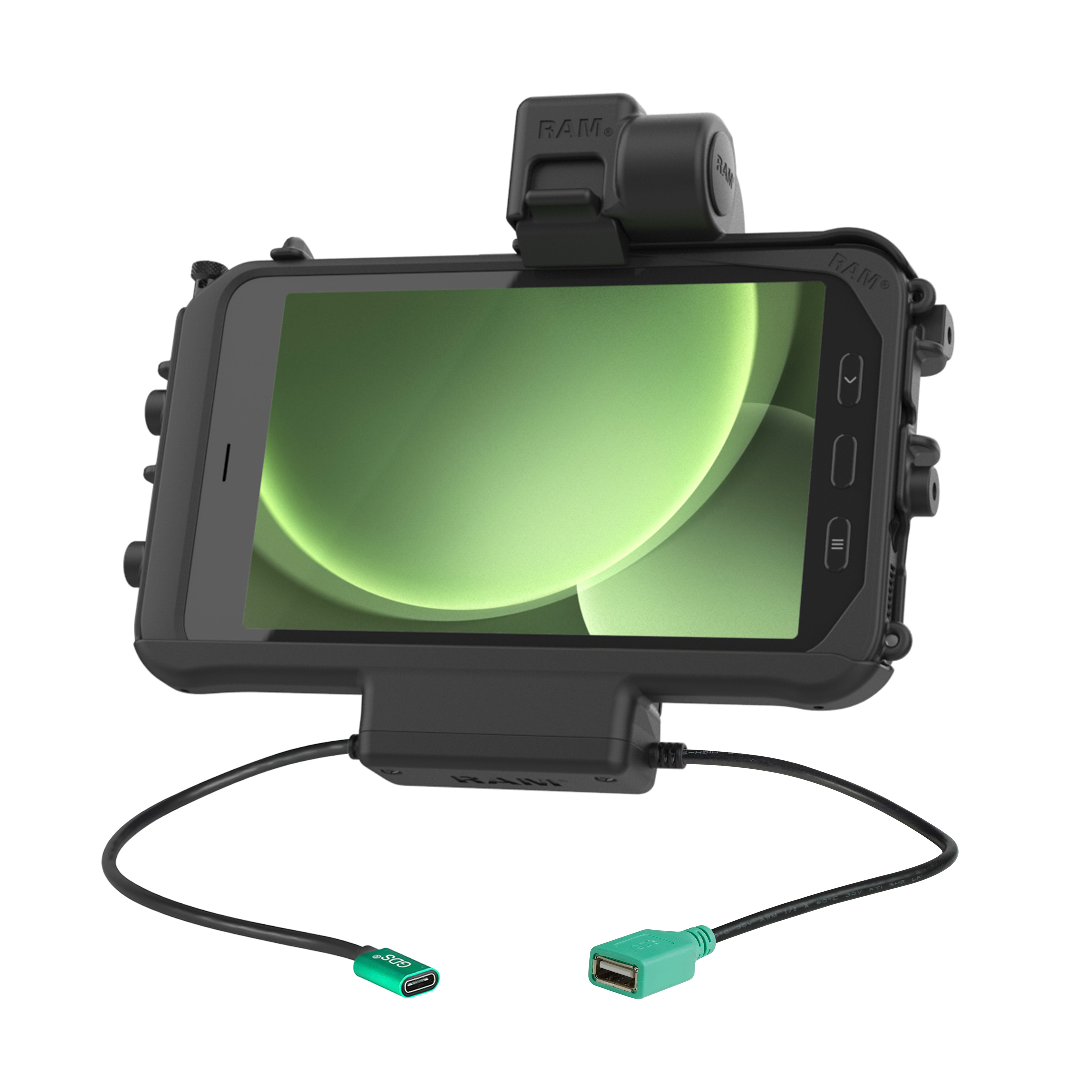 Base RAM® Thin-Dock™ de alimentación + USB único para Tab Active5 y 3