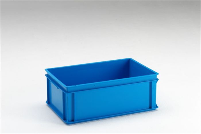 Euronorm Stackable Bin, Normbox, 600x400x220 mm, 40 litre blue virgin plastic