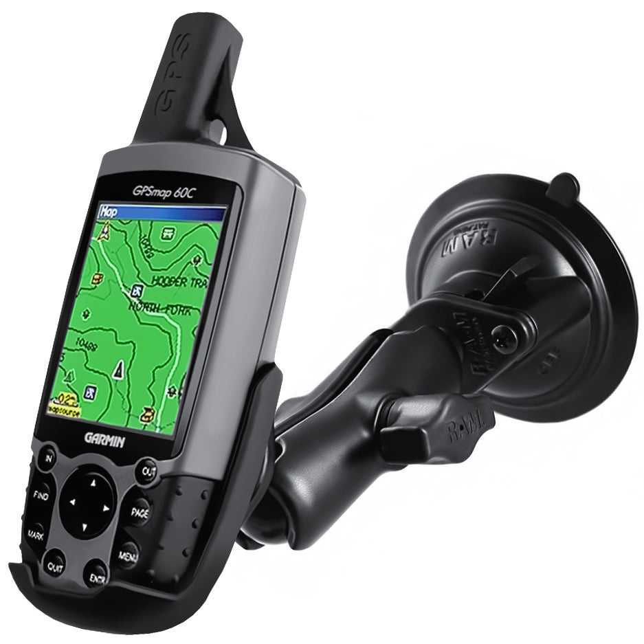 RAM® Twist-Lock™ zuignaphouder voor Garmin Astro 220, GPS 60 + meer