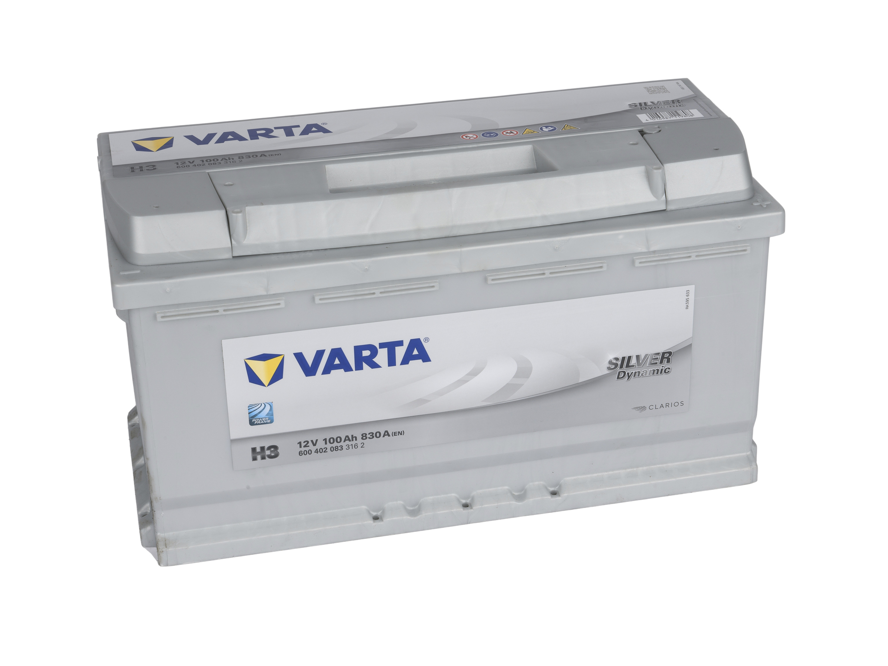 VARTA SILVER dynamic, H3 Batteria 6004020833162 12V, 830A, 100Ah