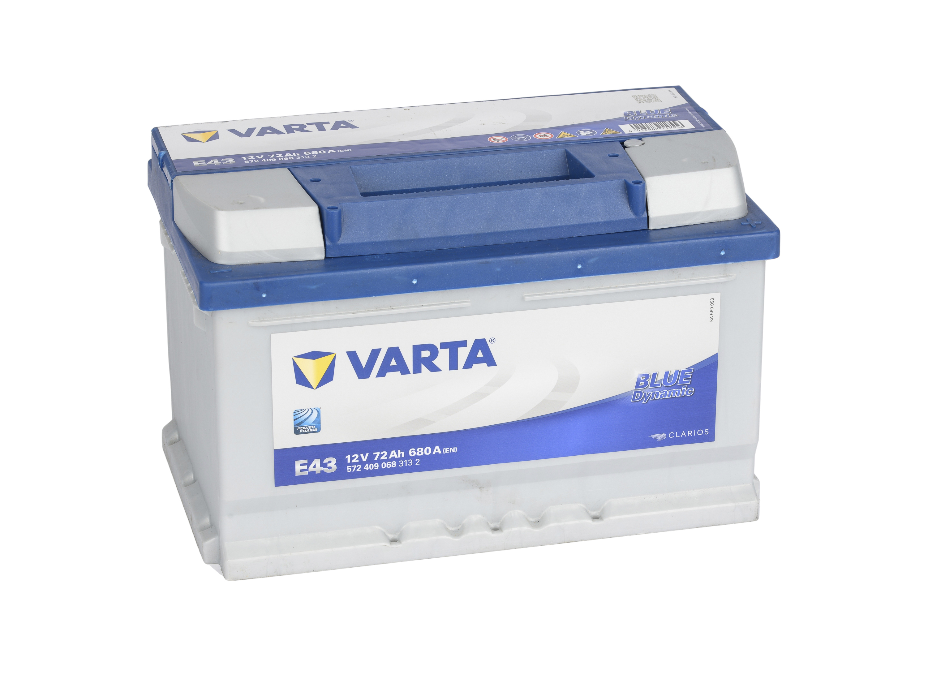 VARTA Battery Blue Dynamic E43 - 12V/72AH - 572.409.068 