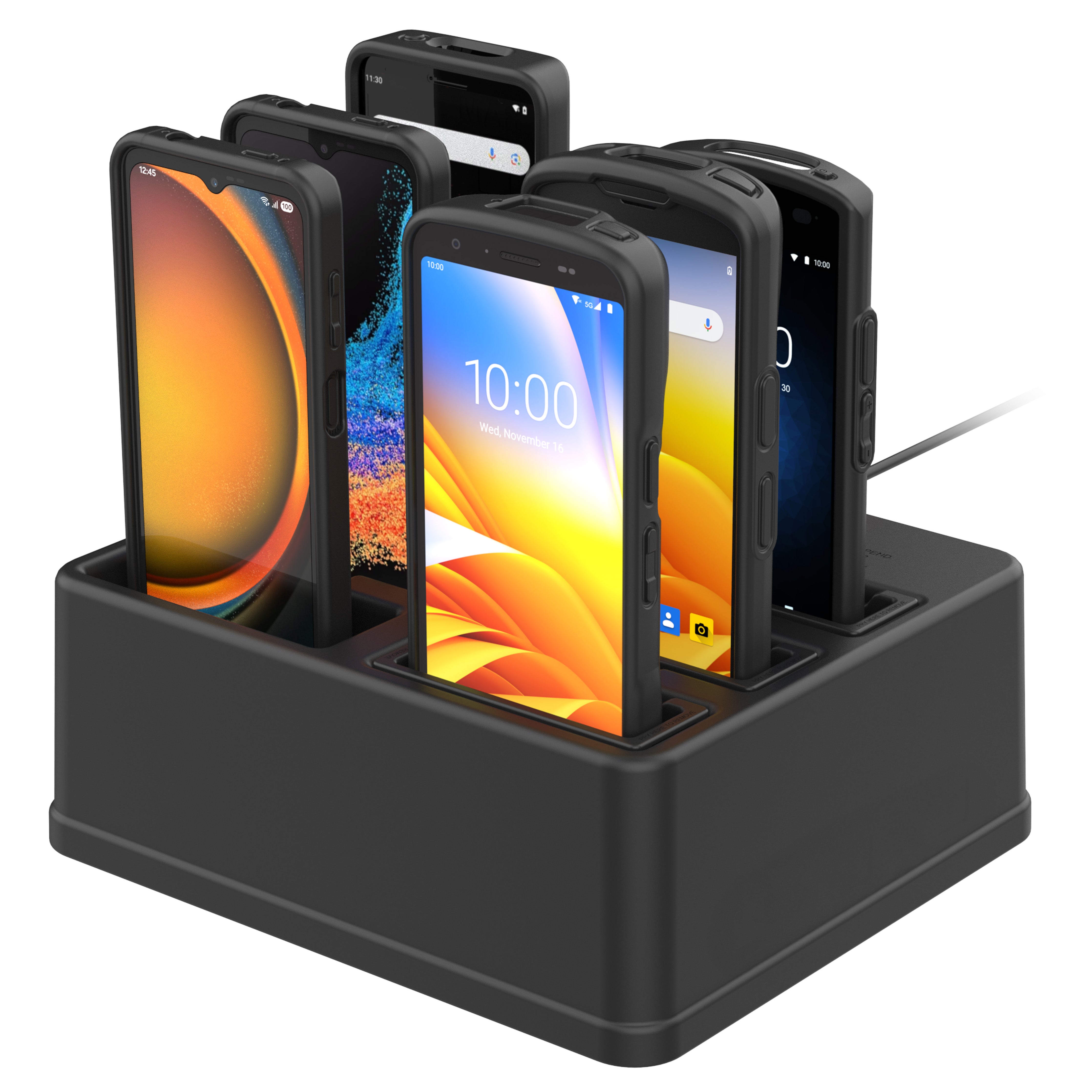 GDS® 6-poorts gevoede dock voor handhelds met IntelliSkin®