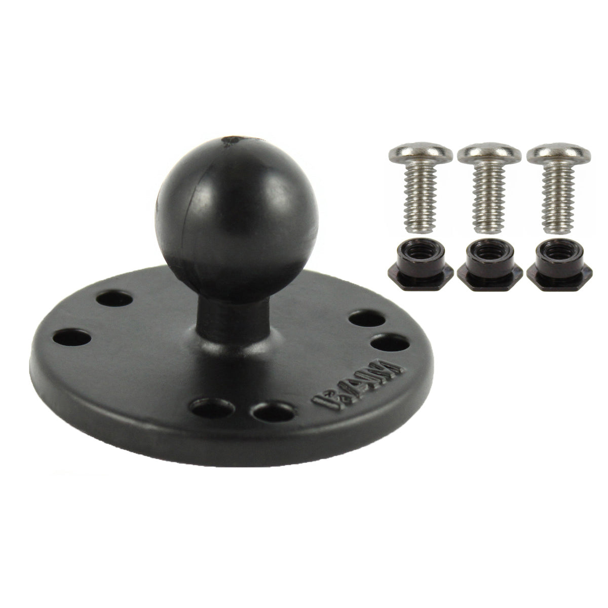 RAM® rund plade med kugle & #6-32 monteringsmateriale til Garmin GPSMAP + mere