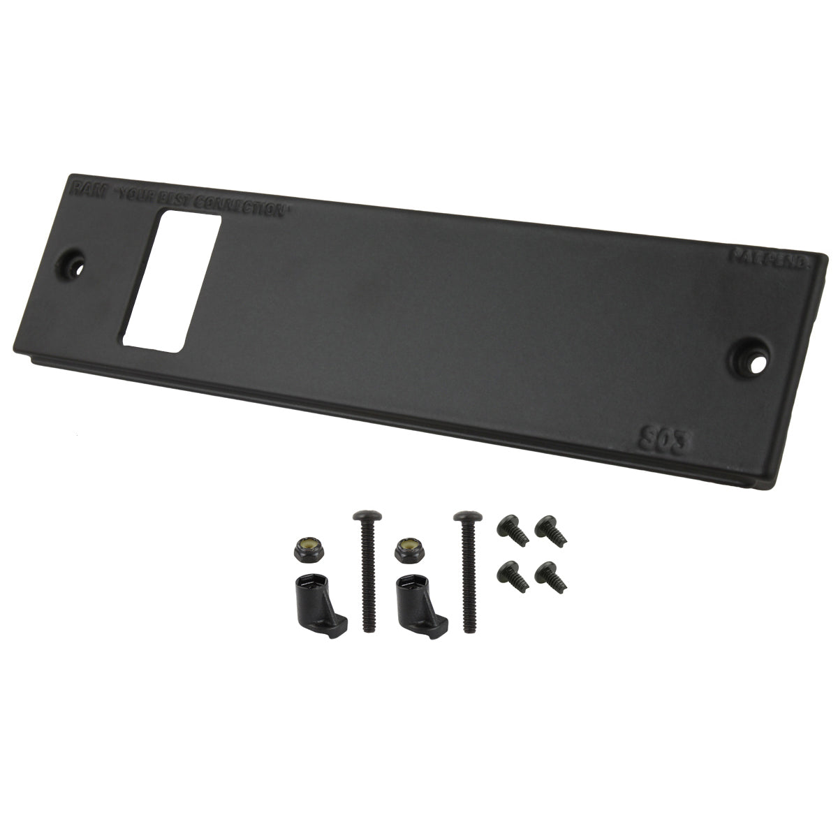 RAM® Tough-Box™ 2" faceplate with one switch port