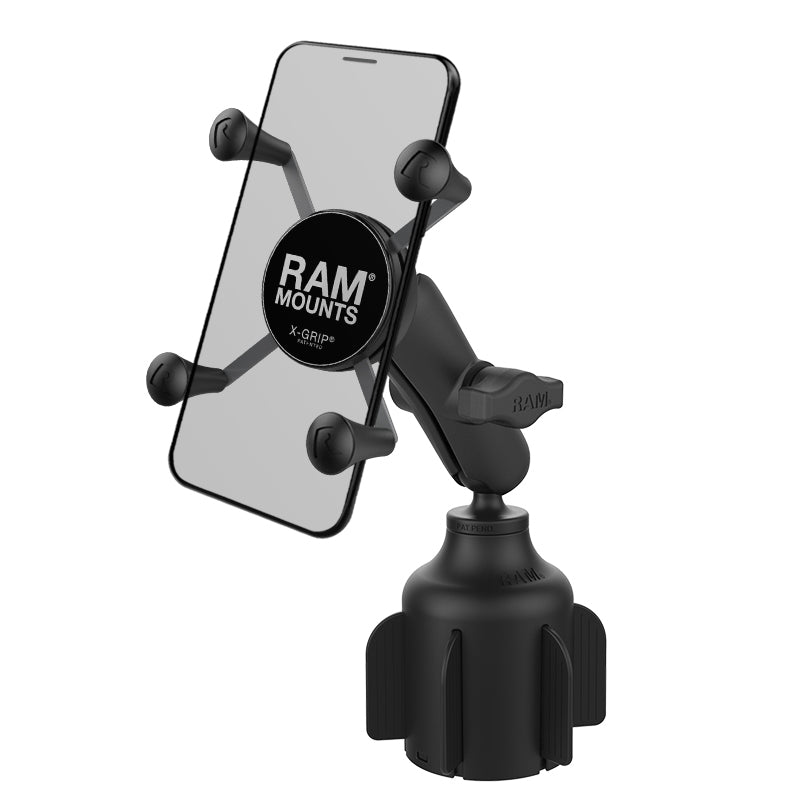 RAM® X-Grip® telefoonhouder met RAM® Stubby™ bekerhouderbasis
