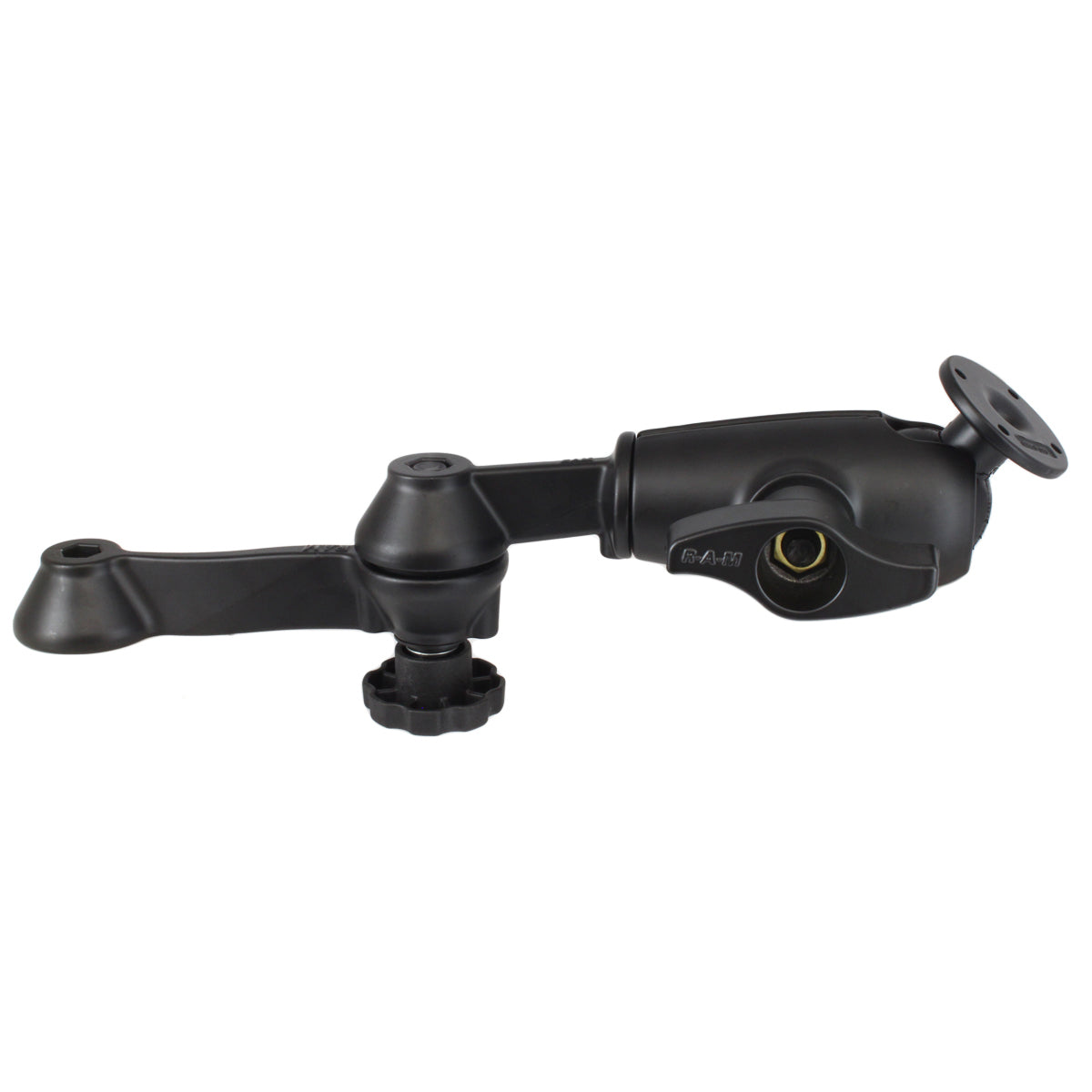 RAM® 12" dubbele zwenkarm met ronde plaat – D-formaat