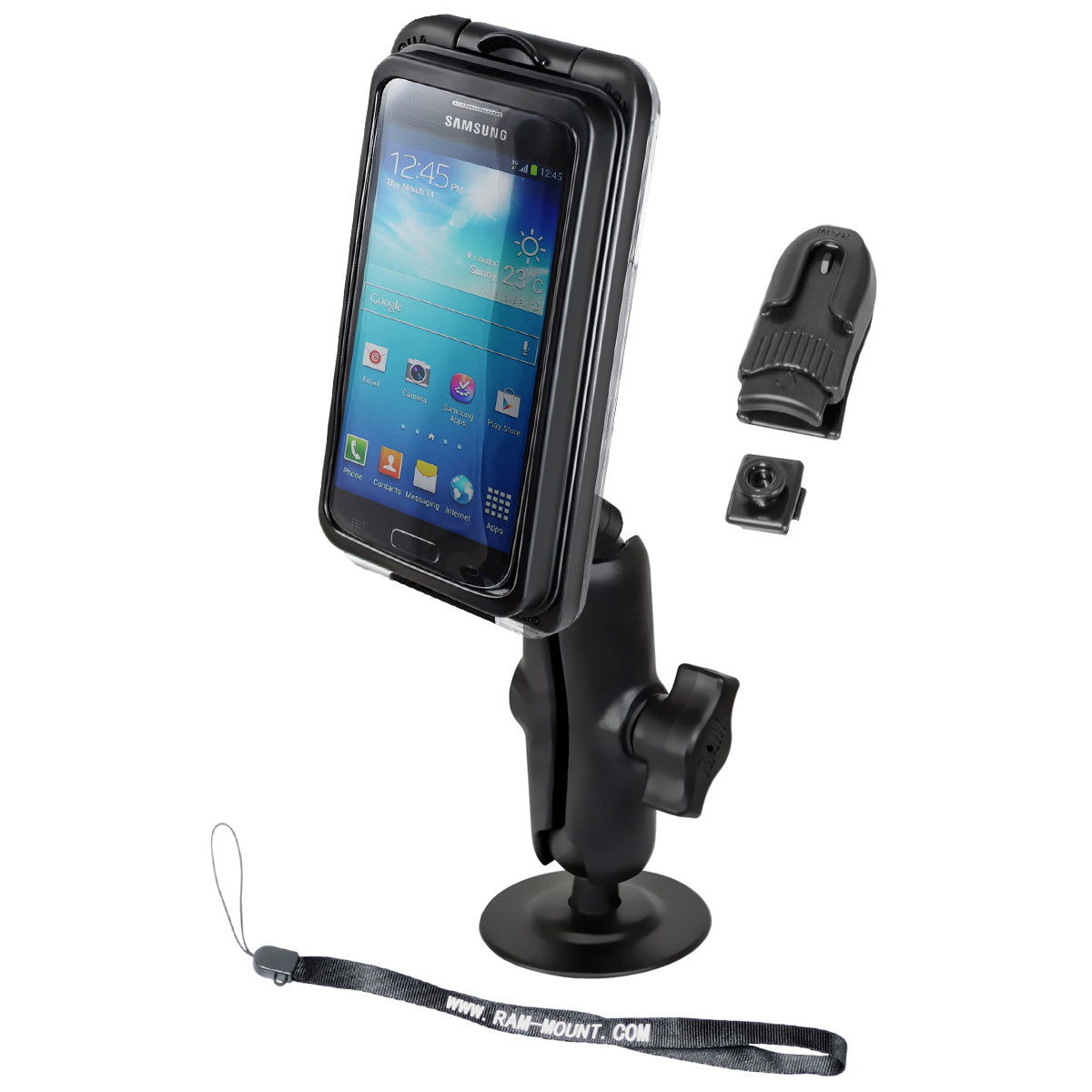 RAM® Aqua Box® Pro 20 houder met zelfklevende Flex-basis