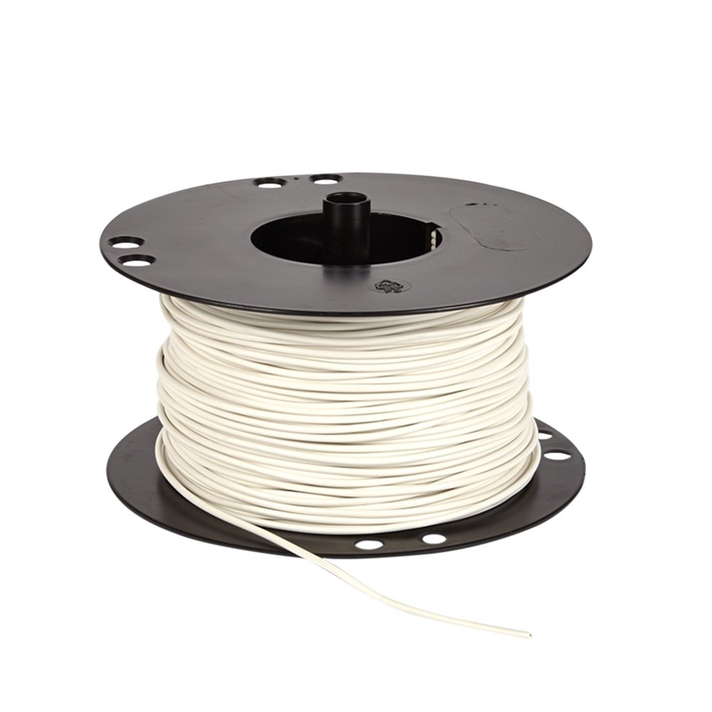 Ledning 0,75mm² 100m spole hvid