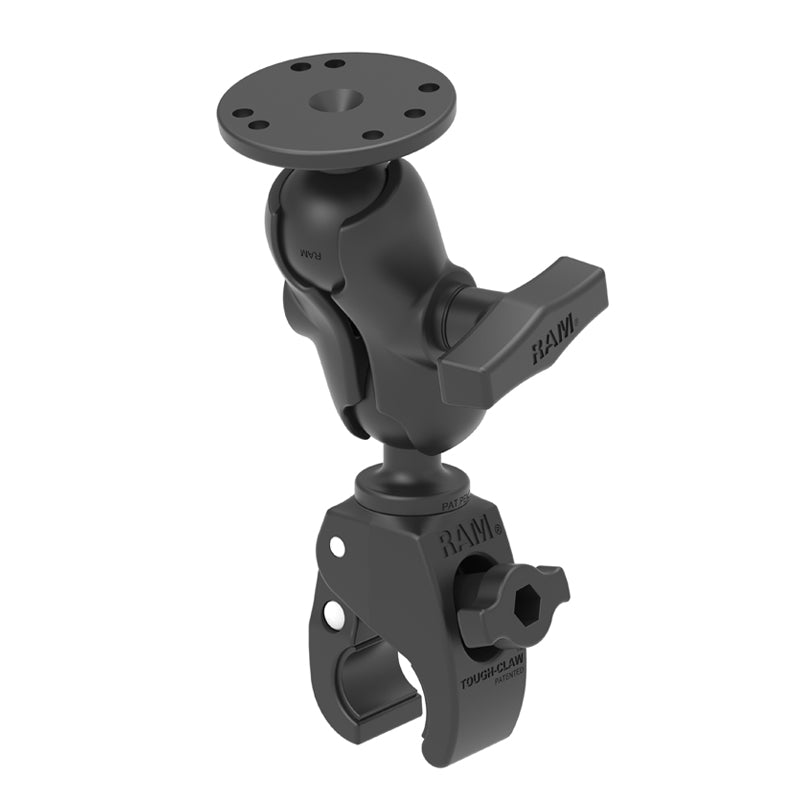 RAM® Tough-Claw™ petit support à pince avec adaptateur à plaque ronde – court