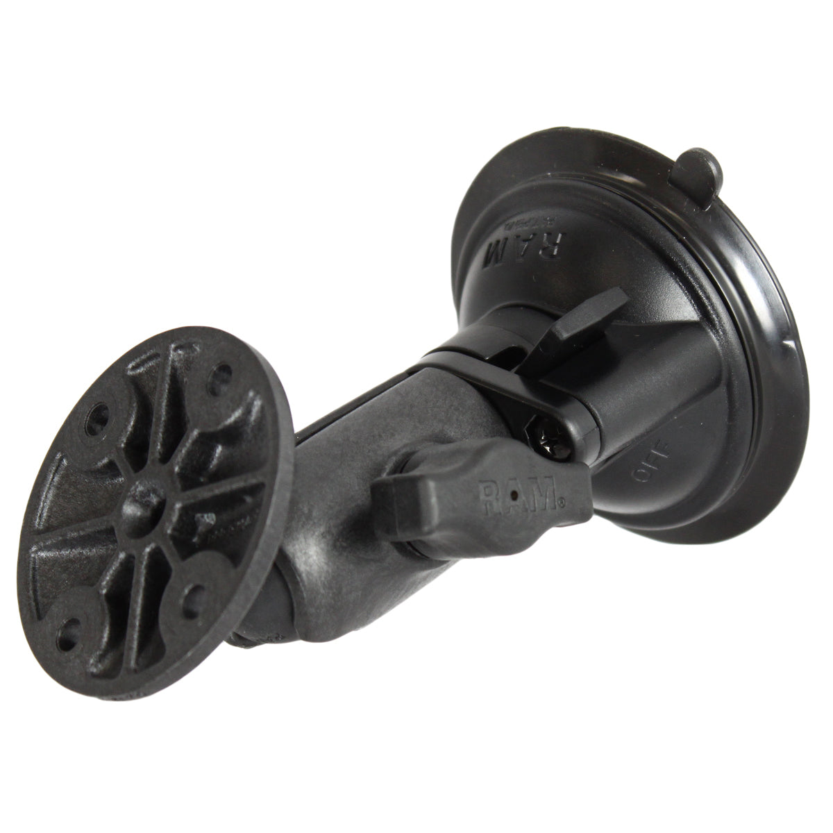 RAM® Twist-Lock™ rotatable suction cup mount with round plate