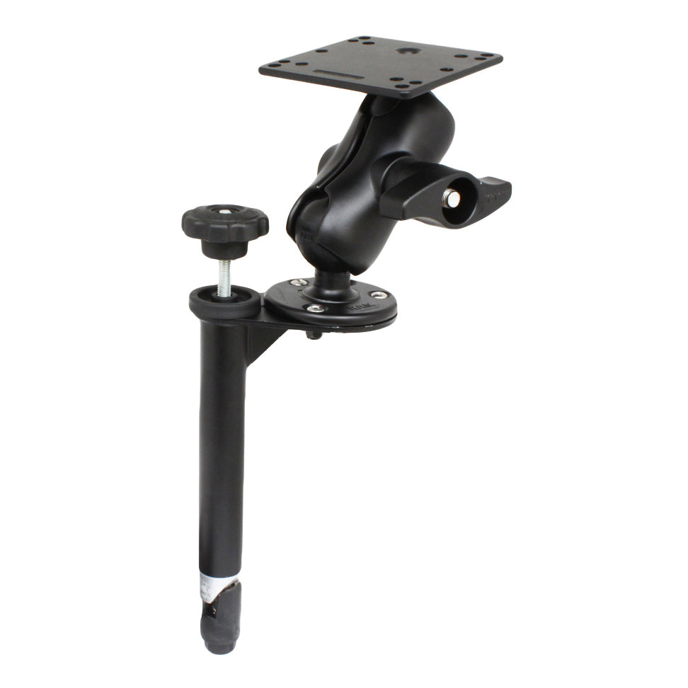 RAM® 8" bovenpaal met dubbele kogelhouder en 100x100mm VESA-plaat