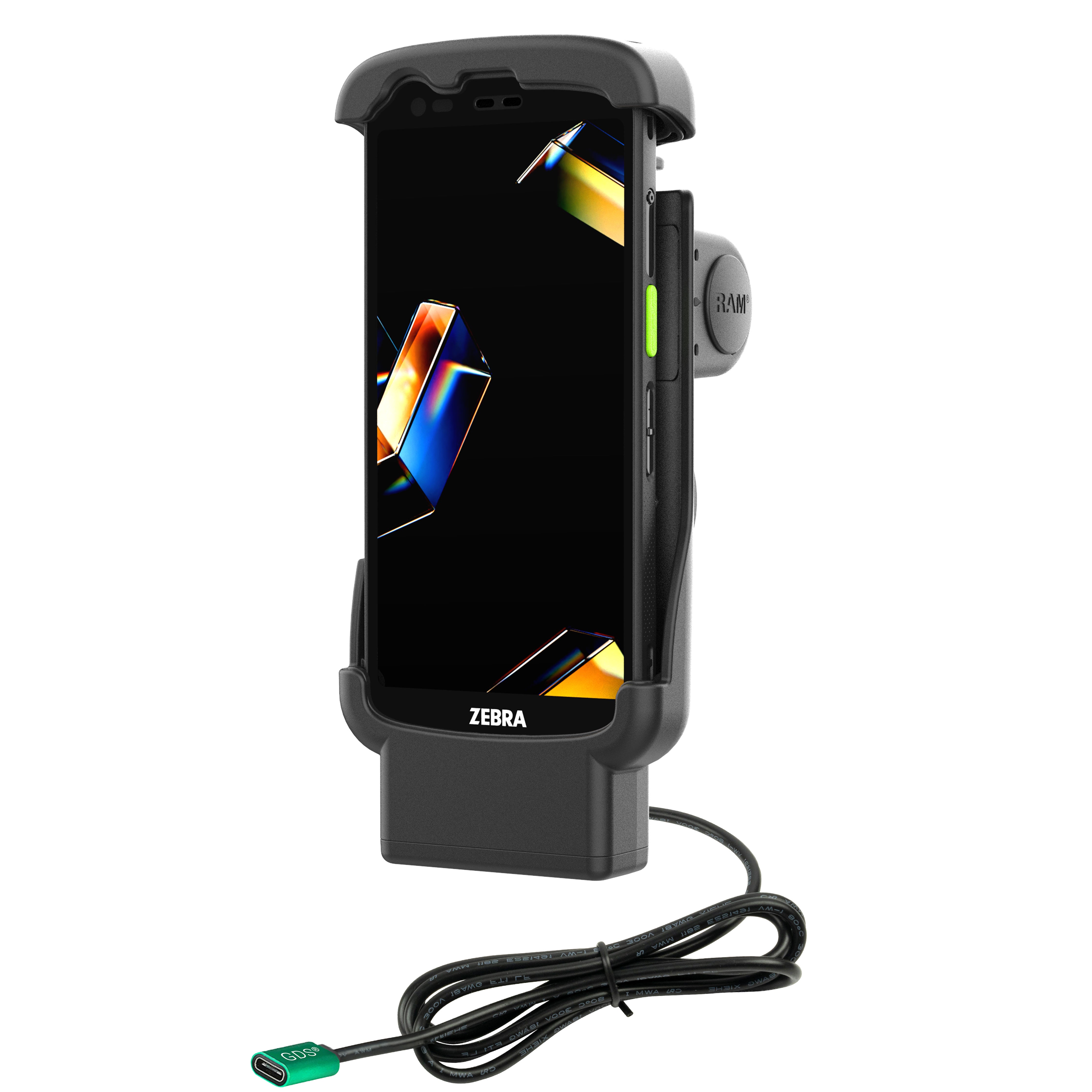 Dock form-fit USB-C RAM® pour Zebra TC22 & TC27 sans Boot