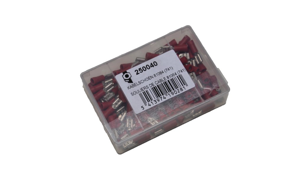 Cosse 4,8mm femelle rouge 741