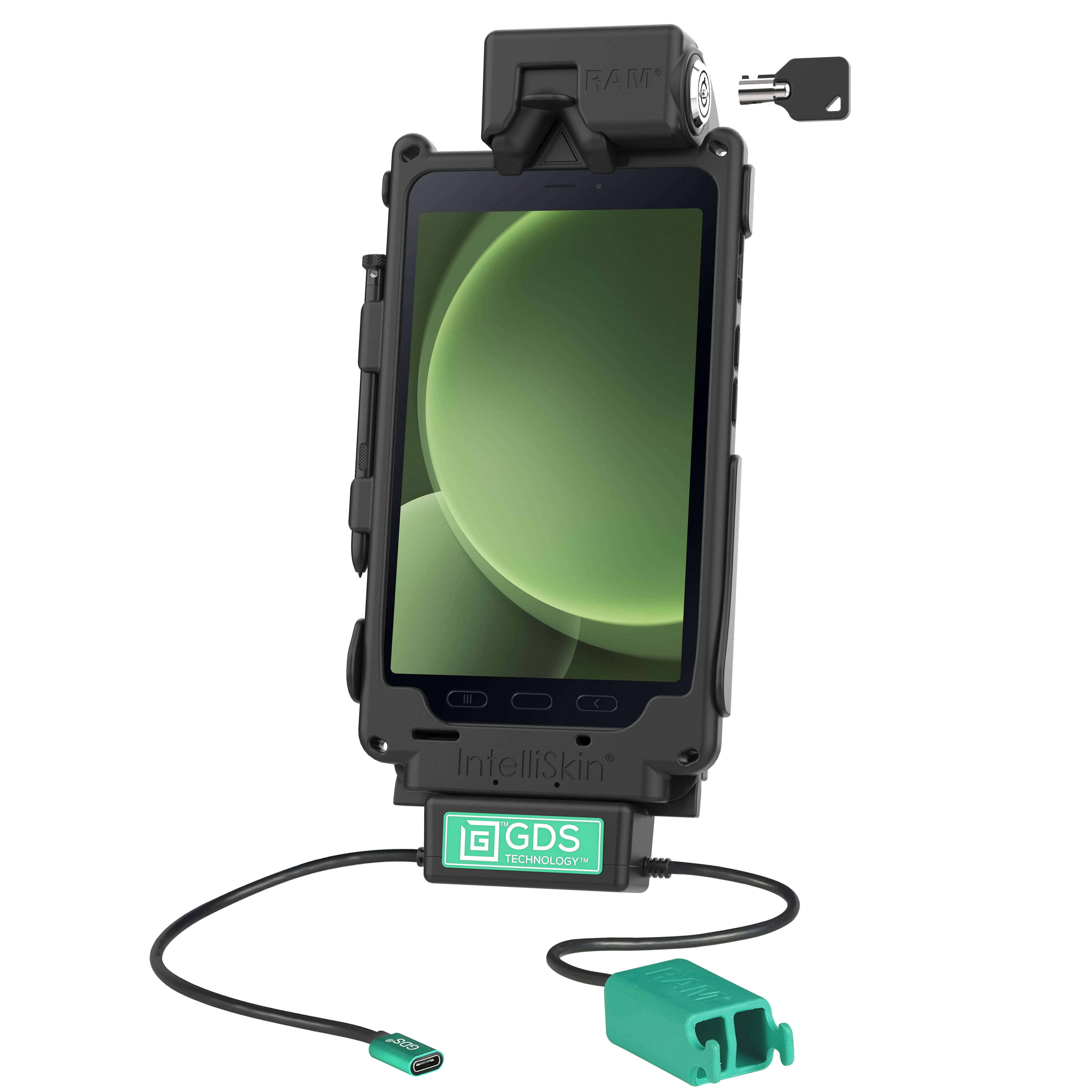 Vergrendelbare GDS® Tough-Dock™ + dubbele USB-A voor Samsung Tab Active5 & 3