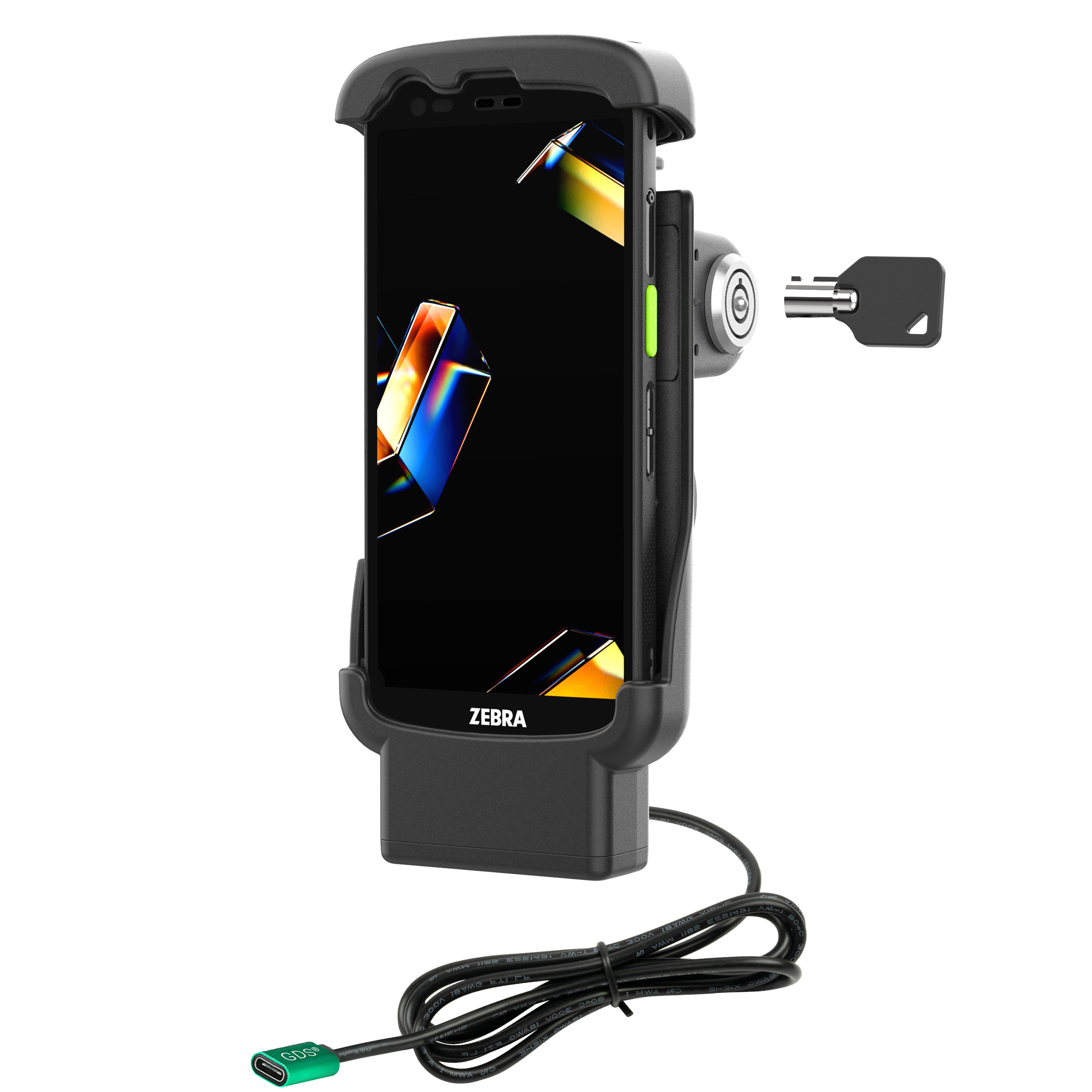 RAM® vergrendelbaar form-fit USB-C dock voor Zebra TC22 & TC27 zonder Boot