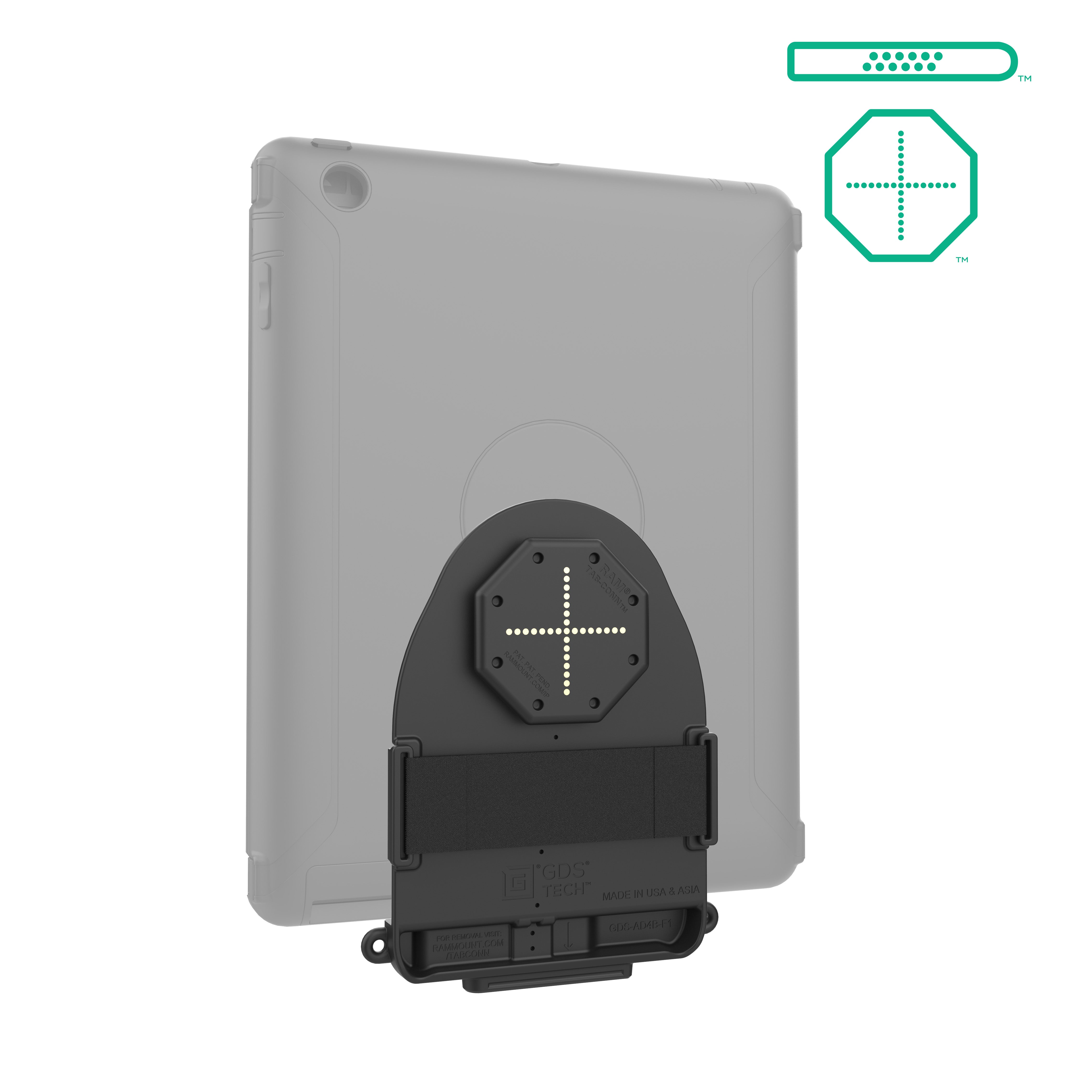 GDS® Tab-Conn™ voor OtterBox Defender-hoezen (D Shape & Rear Pogo Pads)