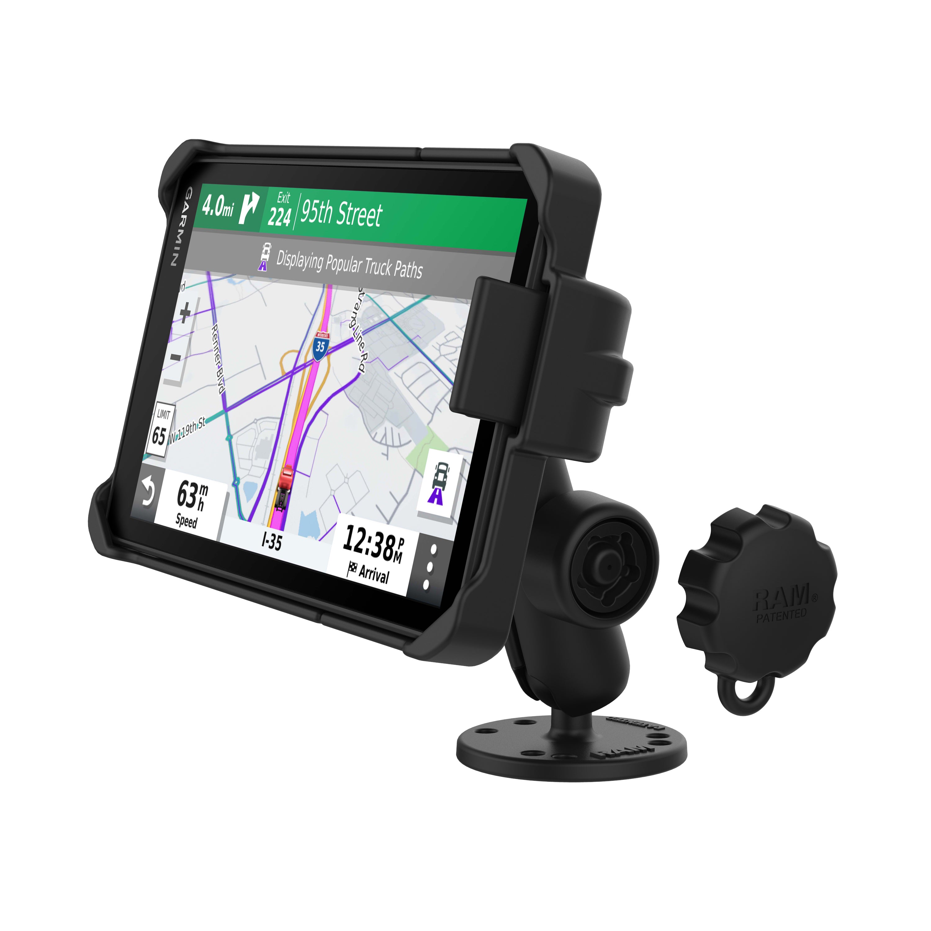 RAM® EZ-Roll'r™ inschroefhouder voor Garmin dēzl™ OTR700