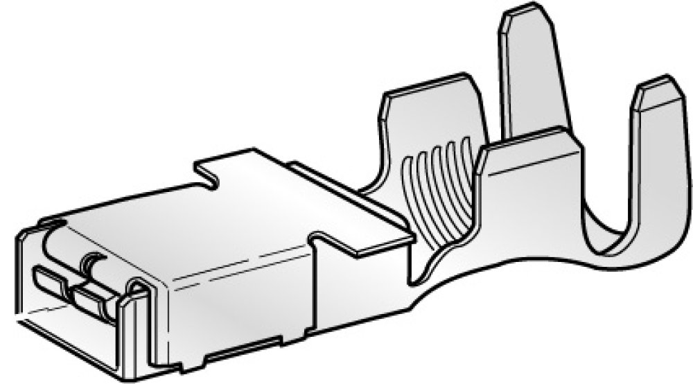 Cosse de câble 1,5/2,5mm² 0,5mm