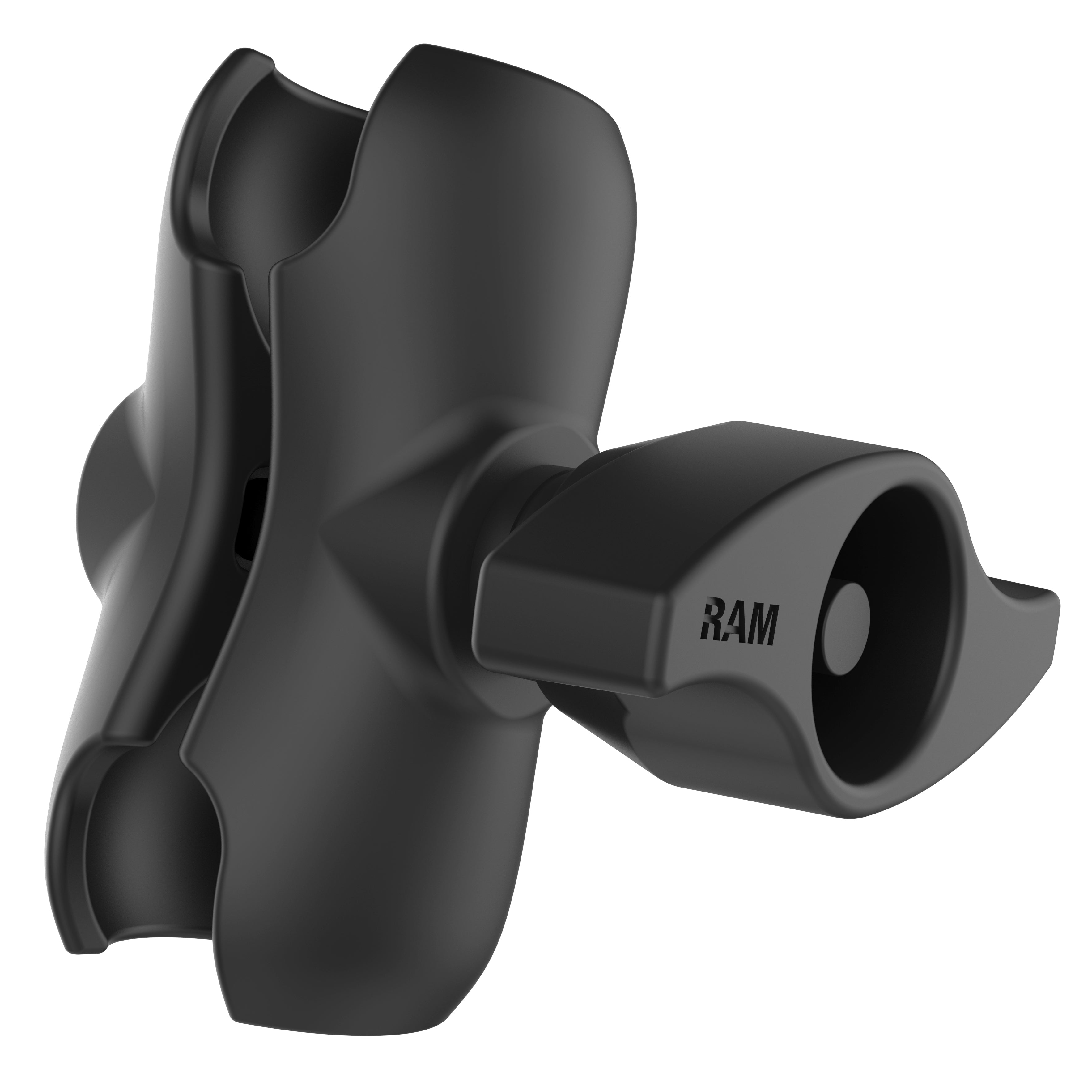 RAM® dubbel arm med skål och metallknapp – Kort C-format