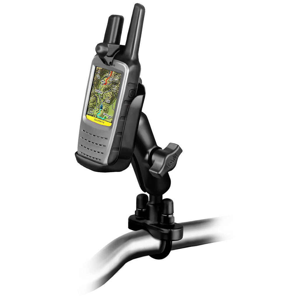 RAM® stuur-U-bout dubbele kogelhouder voor Garmin Rino 610, 650 & 655t