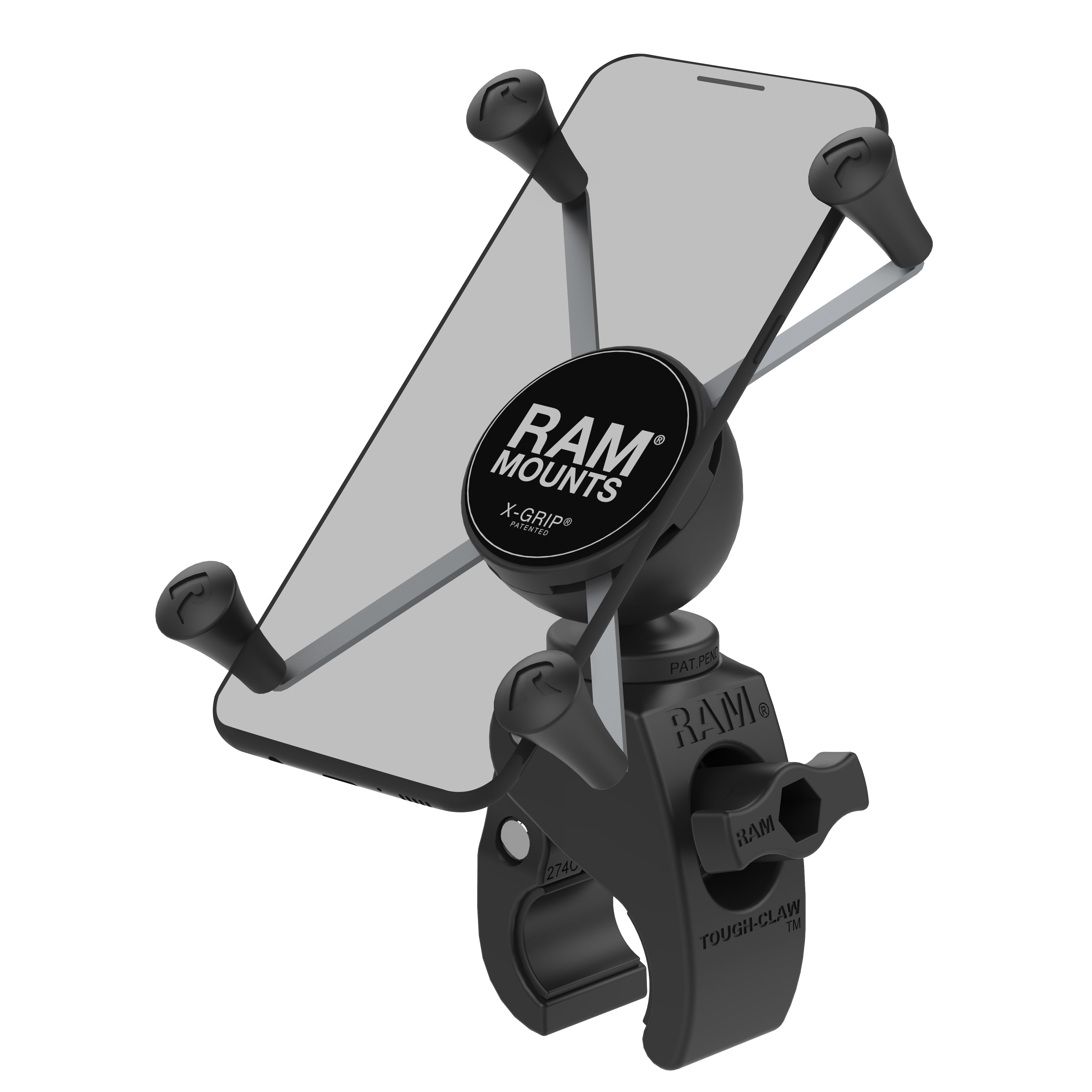 RAM® X-Grip® houder voor grote telefoons met RAM® Snap-Link™ Tough-Claw™