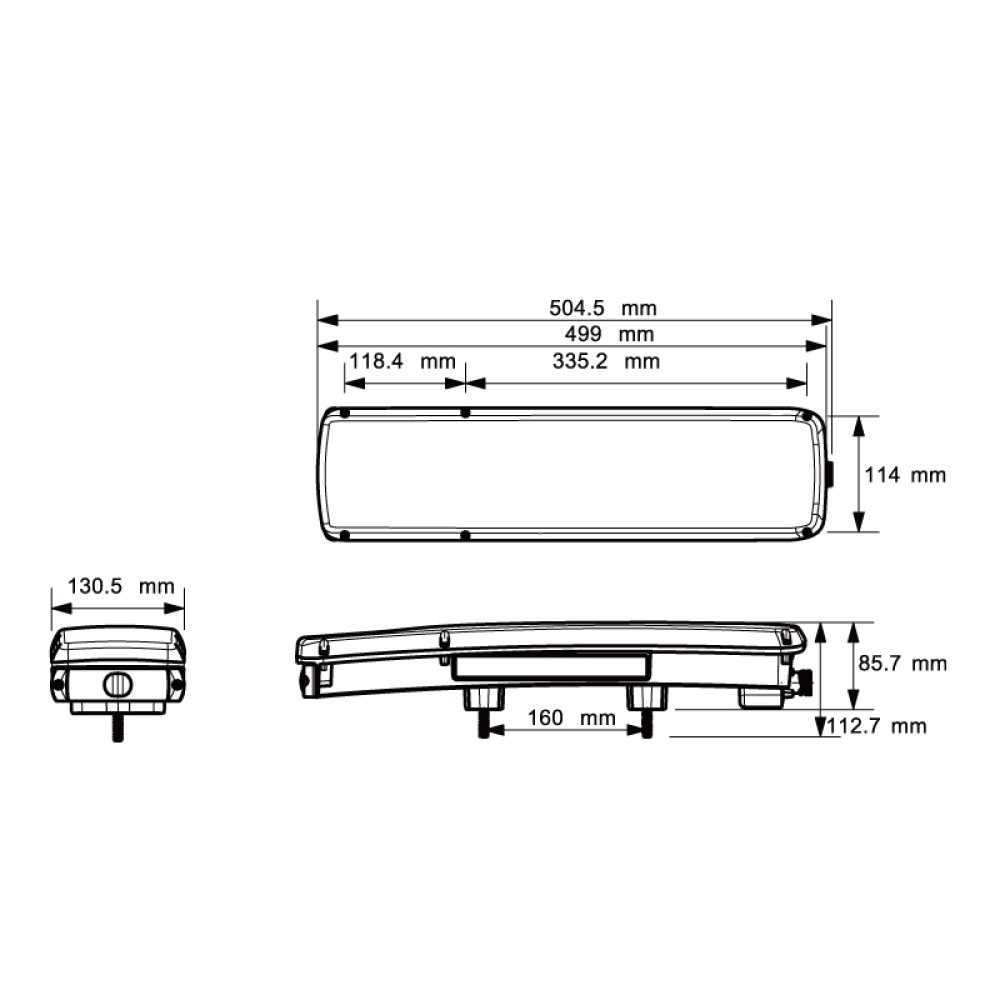 Achterlicht Volvo LED 24V 6-functie 7-pin rechts GloTrac