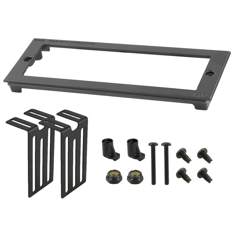 RAM® Tough-Box™ 3" custom faceplate for devices of 7.2" x 2.1"