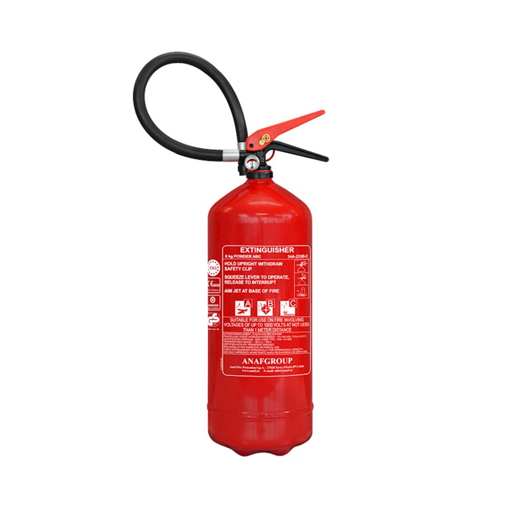 Brandblusser gebouwen België 6kg ABC manometer