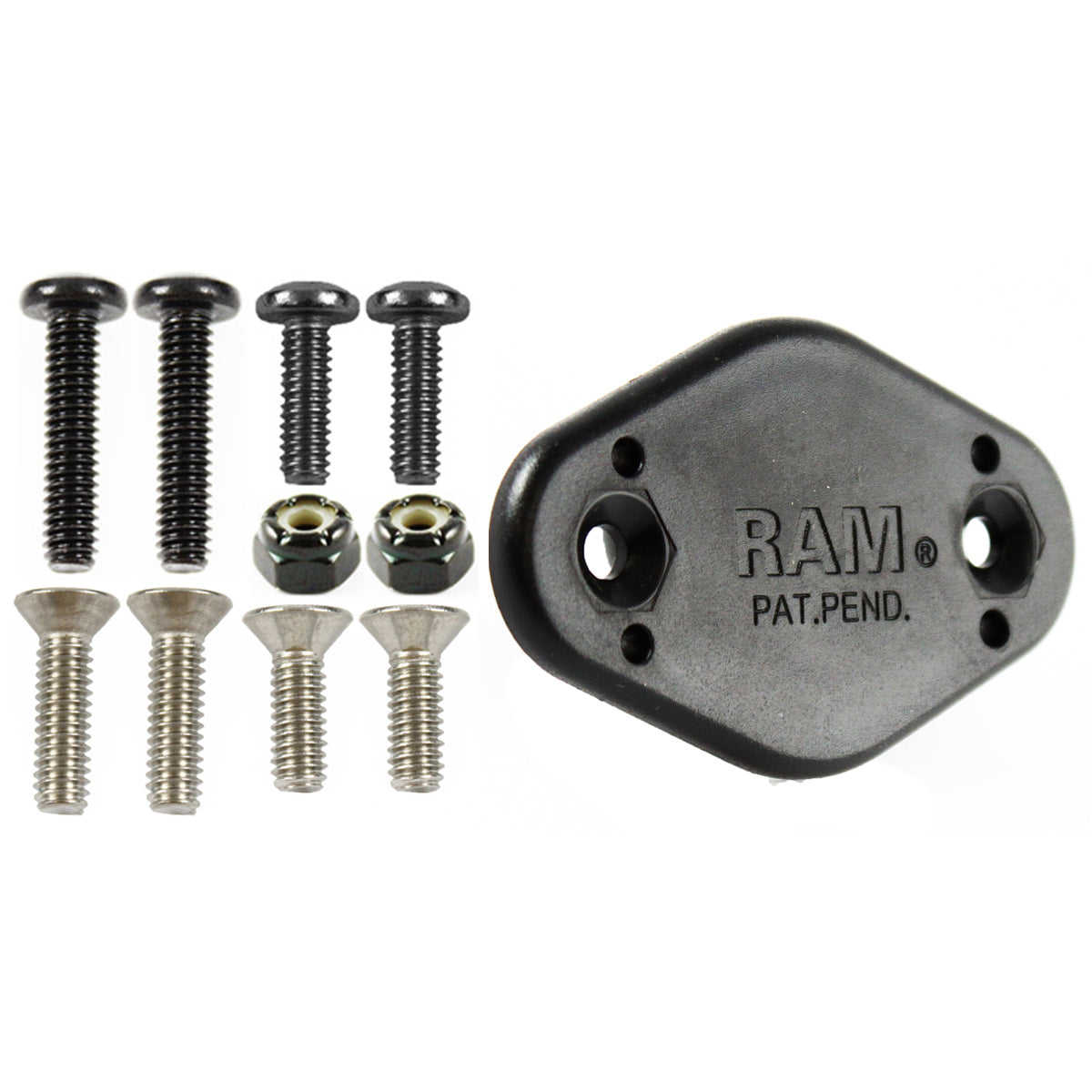Adattatore maschio a incasso a sgancio rapido RAM® EZY-Mount™