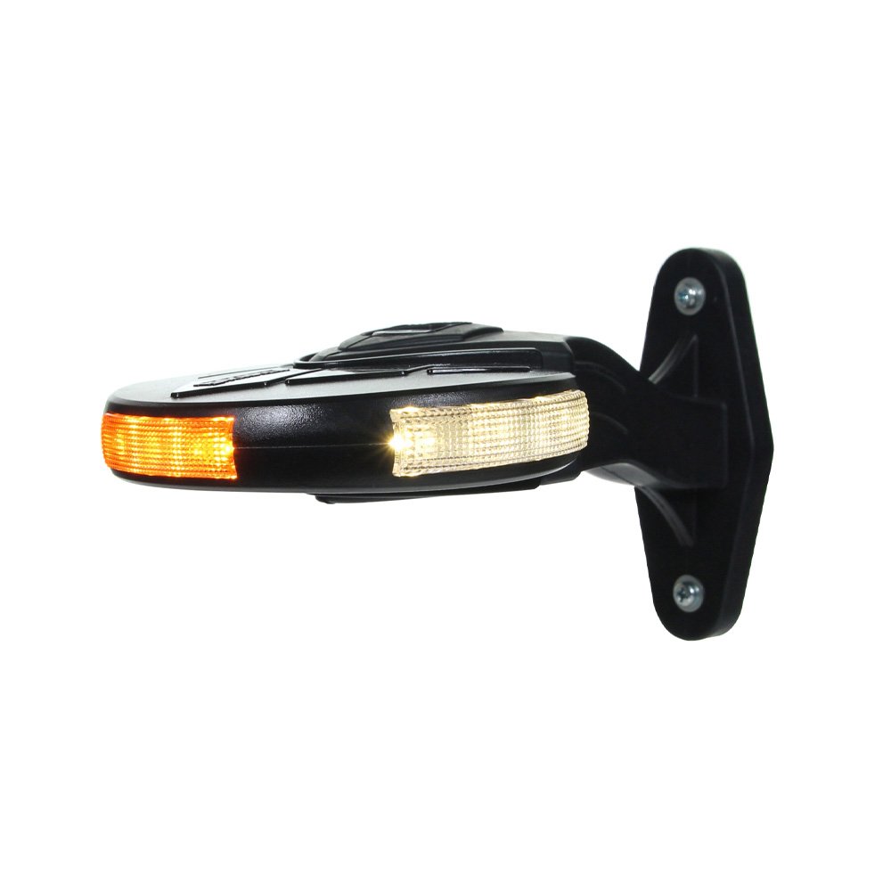 Breedelicht & Zijmarkering Falcon LED 12-24V 50cm kabel PRS rond rechts kort