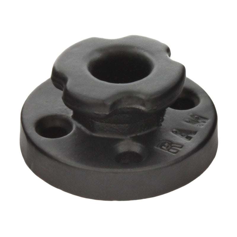 Adaptateur de base ronde RAM® avec grand bouton octogonal en aluminium