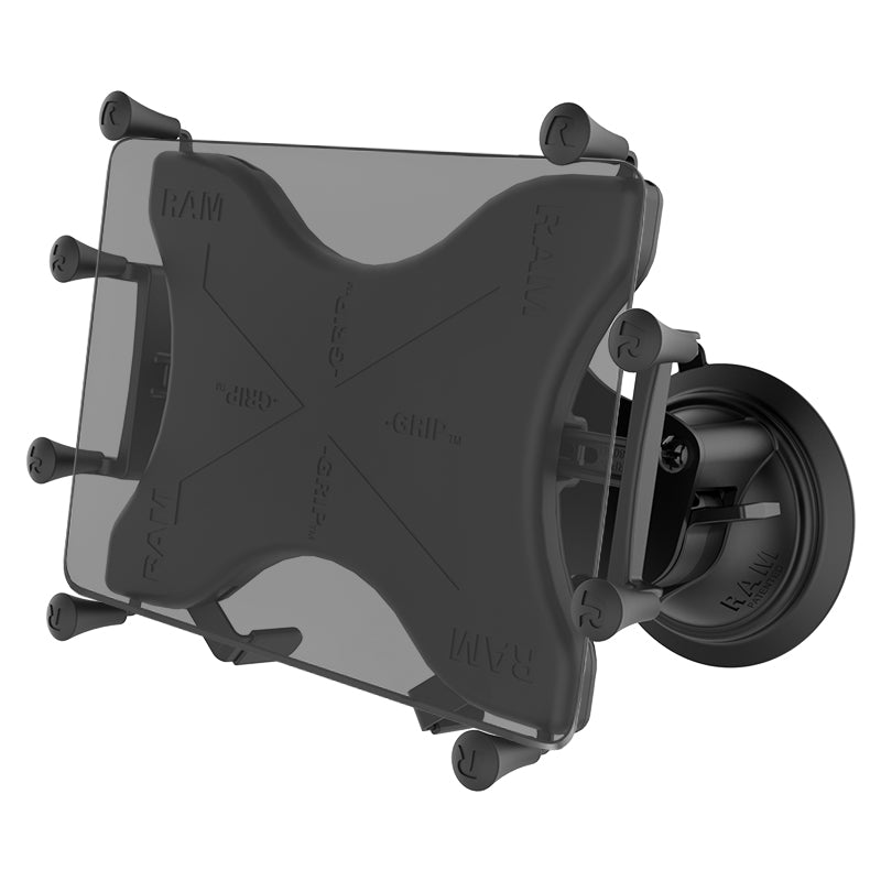 RAM® X-Grip® met Twist-Lock™ dubbele zuignap voor 9"-11" tablets – kort
