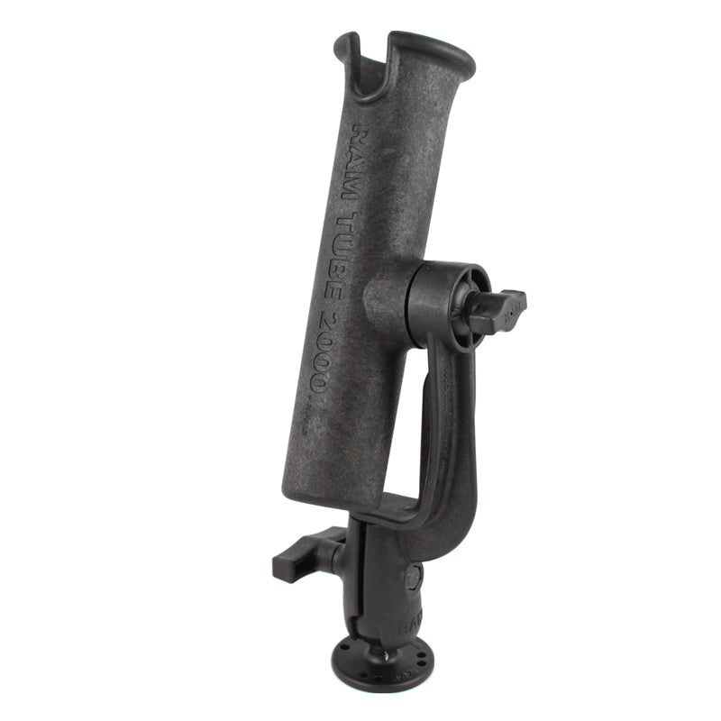 RAM® Tube™ hengelhouder met Revolution-ratel en basis