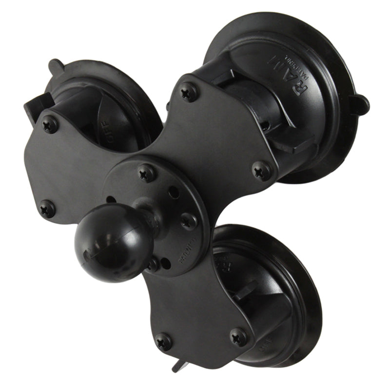 RAM® Twist-Lock™ tredobbelt sugekopbase med kugle