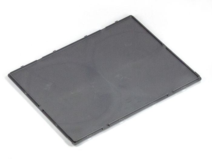 Kunststoff-Scharnierdeckel 800x600 mm dunkelgrau