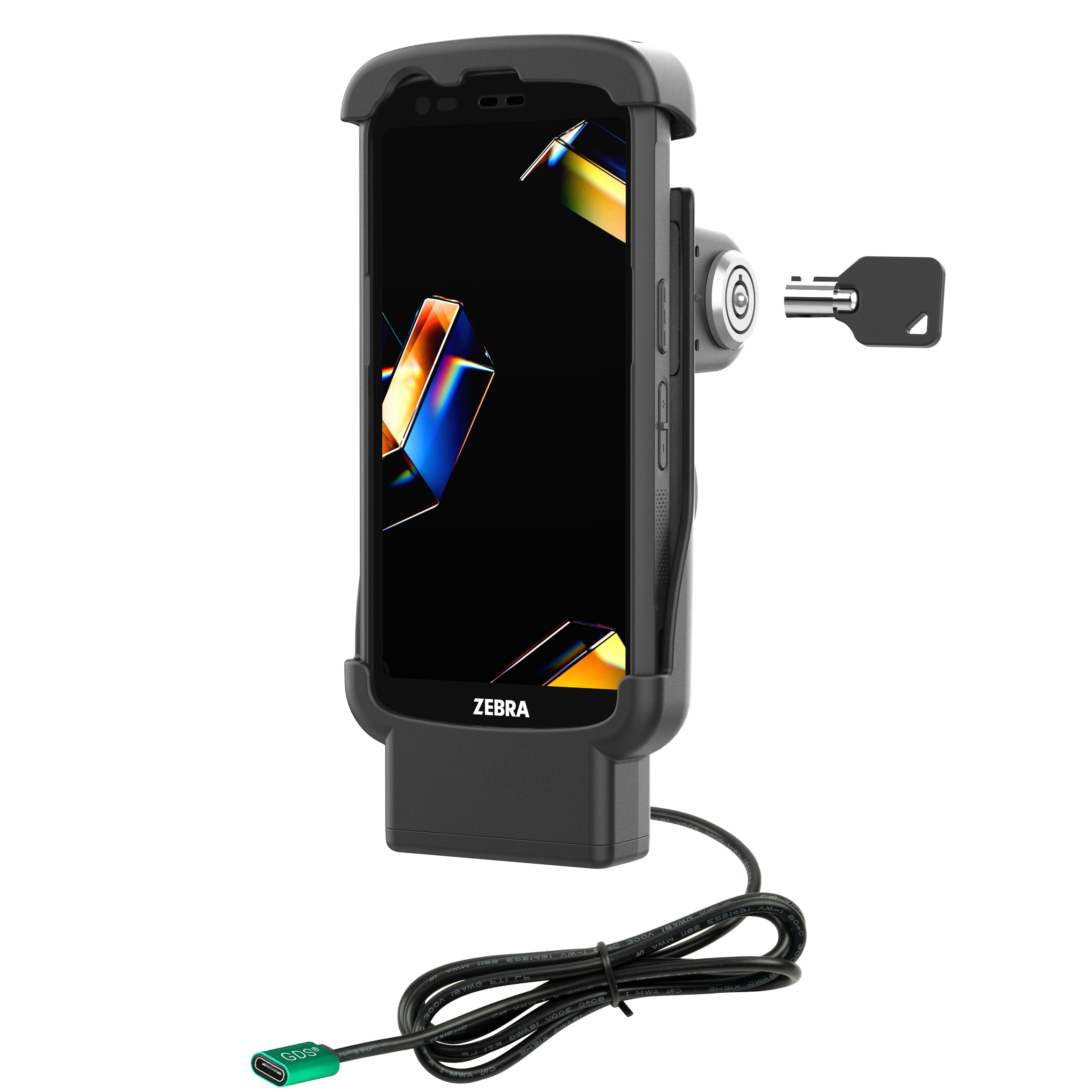 RAM® vergrendelbaar USB-C powered dock voor Zebra TC22 & TC27 met Boot