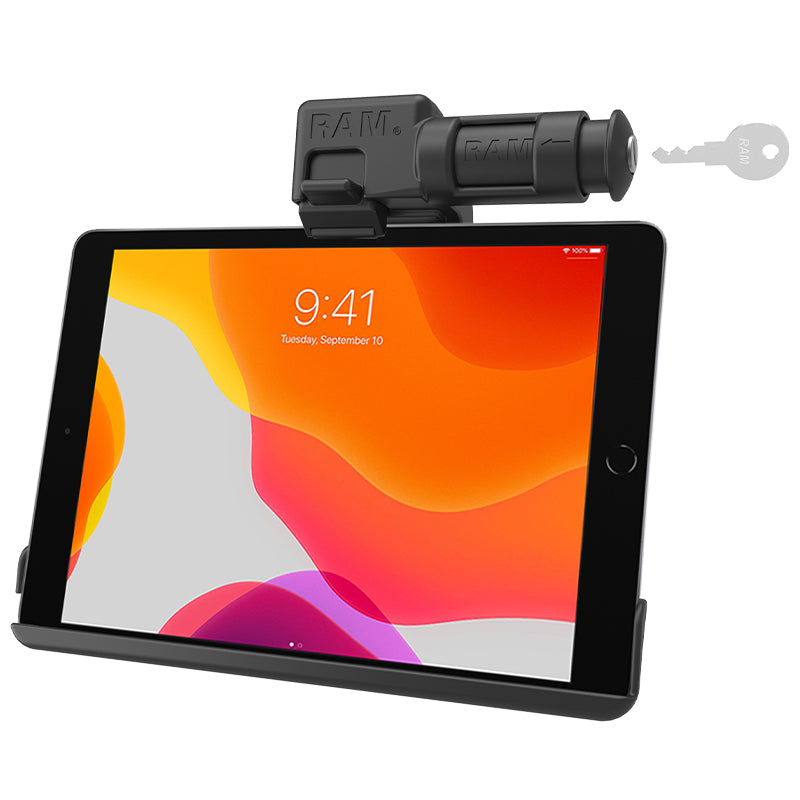 Soporte RAM® EZ-Roll'r™ con cerradura de llave para iPad 7th-9th Gen y Air 3