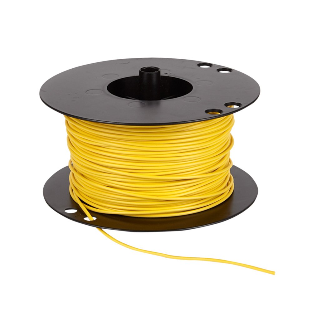 Ledning 0.75mm² 100m spole gul
