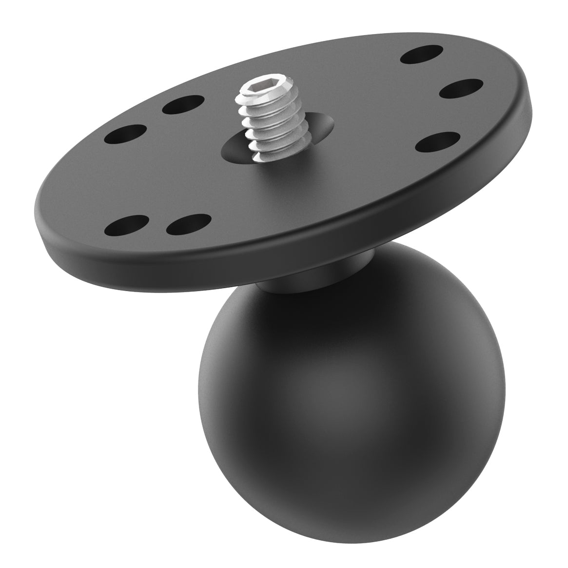 RAM® ball adapter with round plate and 1/4"-20 threaded stud – C size