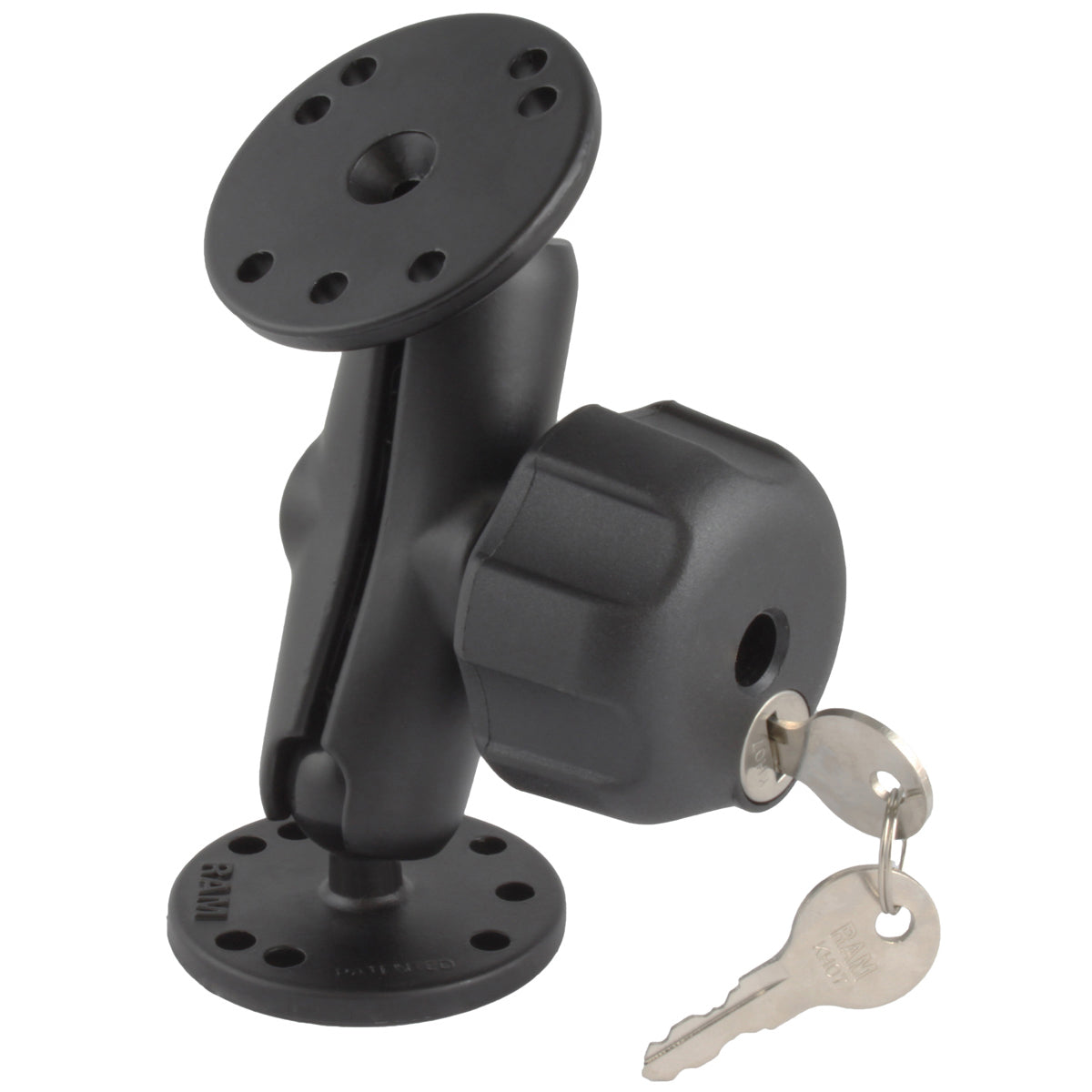 RAM® double ball mount with key-lock knob - B size medium