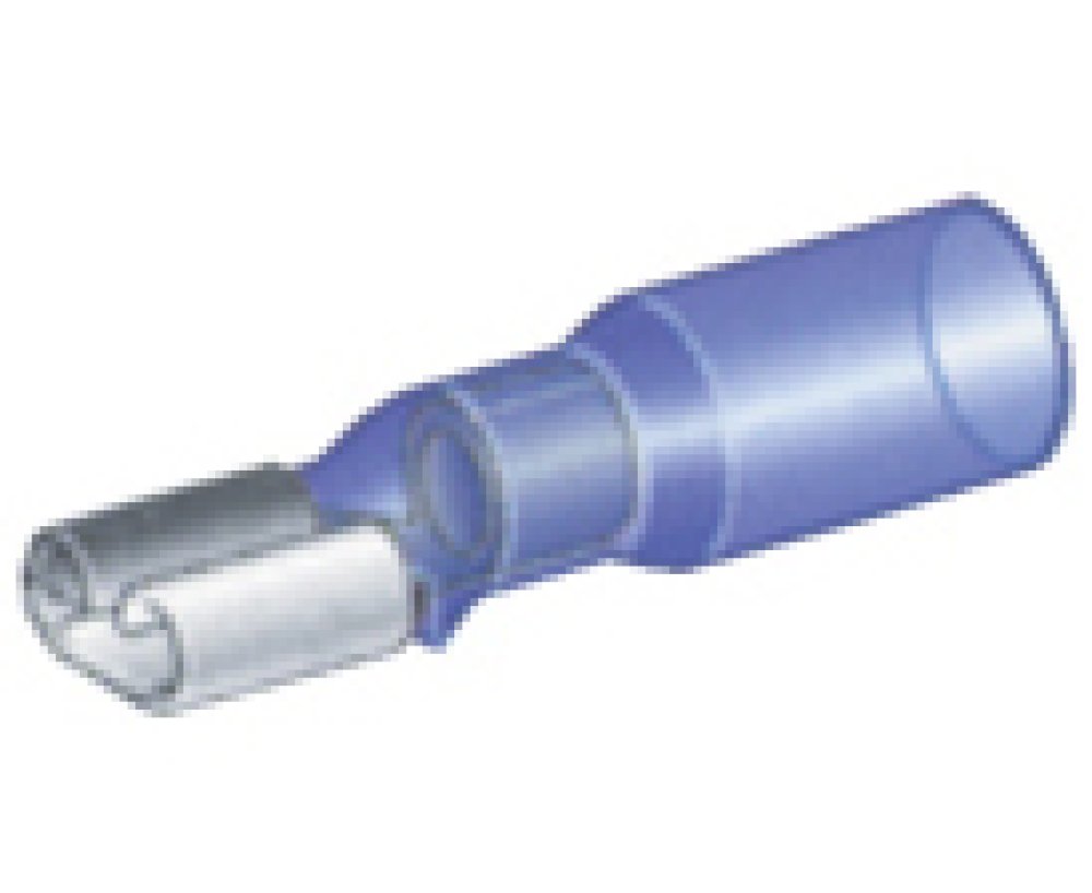Cosse Duraseal 6,3mm enfichable bleu