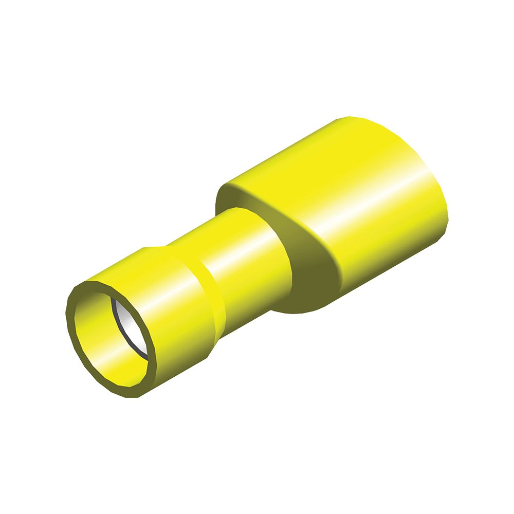 Cosse 6,3m entièrement isolée jaune 1543