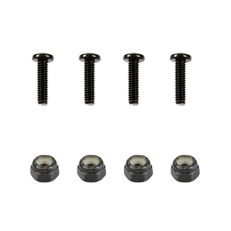 RAM® hardwareset met vier #8-32 x 5/8" schroeven en vier Nylock-moeren